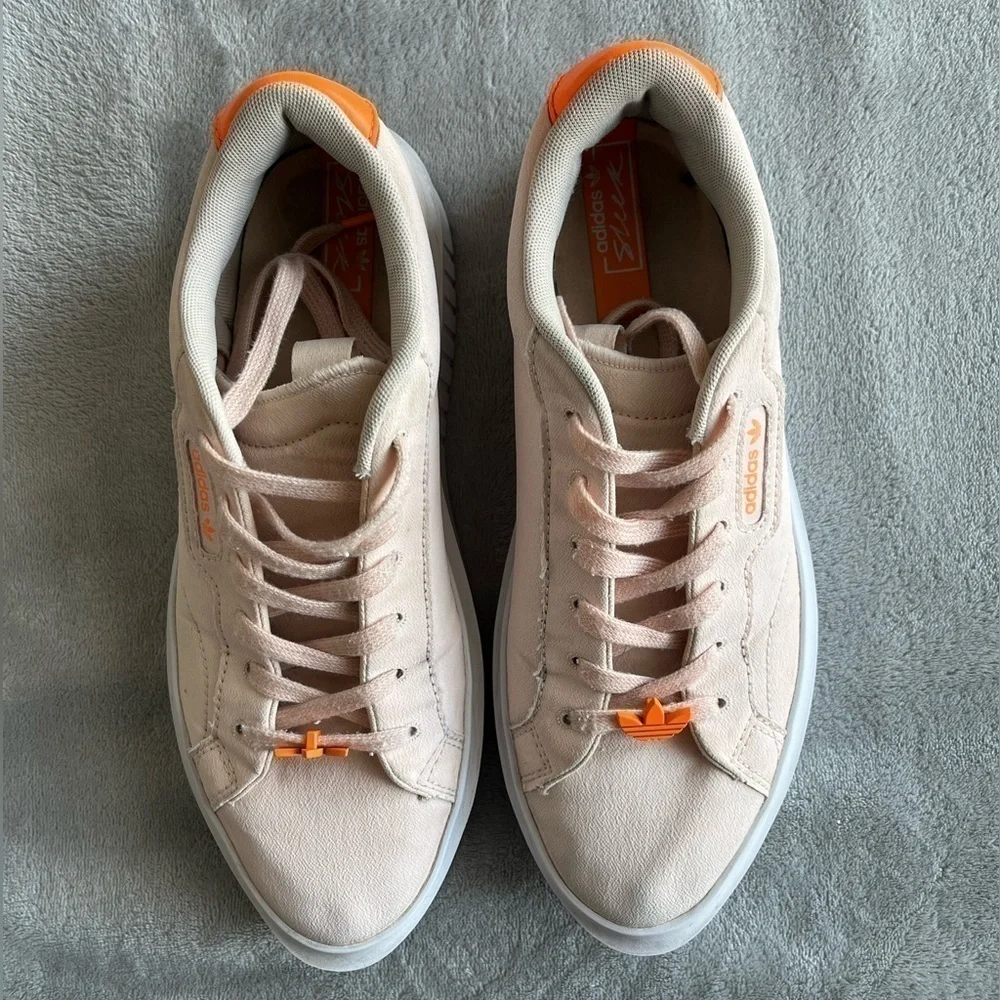 Adidas Women's Platform Sneakers Lace Up Sleek Super Size 7.5